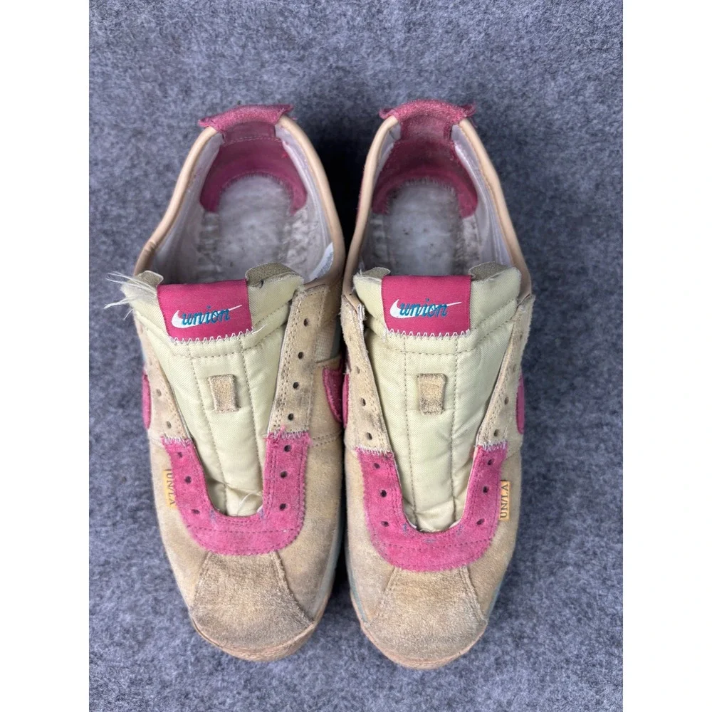 Nike Cortez SP Union LA Sesame Mens 10.5 Tan Pink Canvas Suede DR1413-200